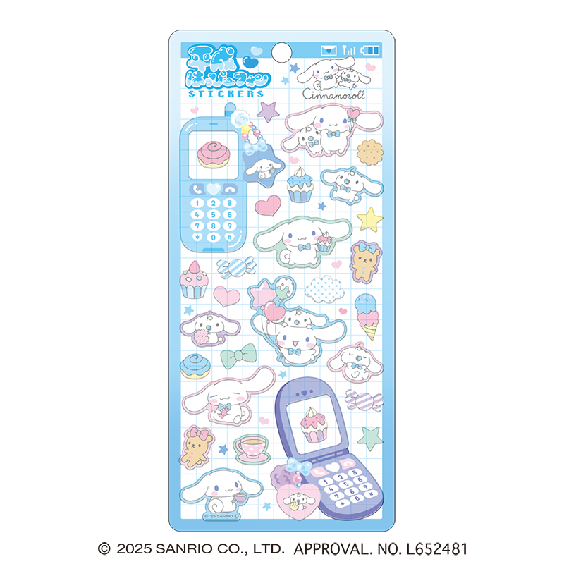 ■CRUX(クラックス)■■2026SS　先行予約■　サンリオキャラクターズ　平成はっぴーフォンステッカー　シナモロール