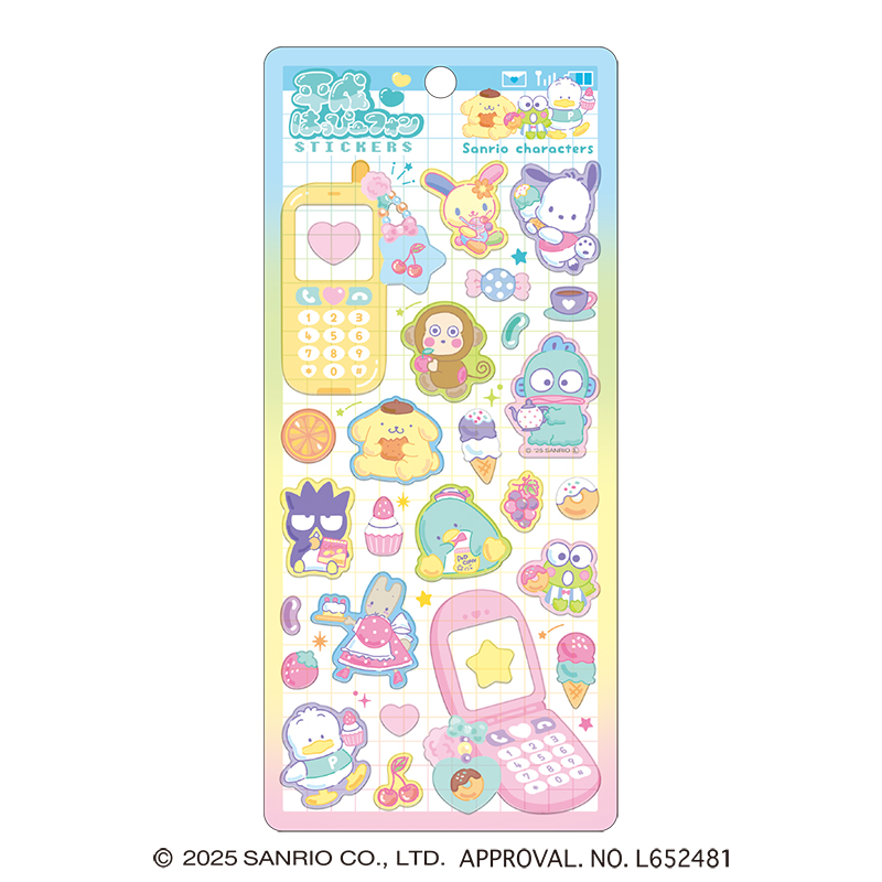 ■CRUX(クラックス)■■2026SS　先行予約■　サンリオキャラクターズ　平成はっぴーフォンステッカー　MIX