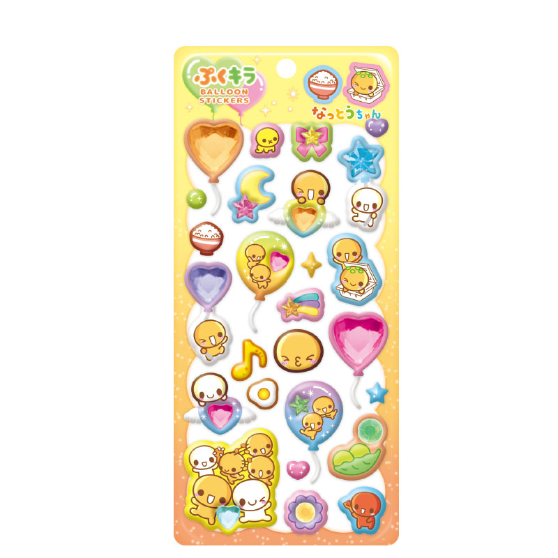 ■CRUX(クラックス)■■2026SS　先行予約■　平成メモリー　ぷくキラバルーンステッカー　なっとうちゃん