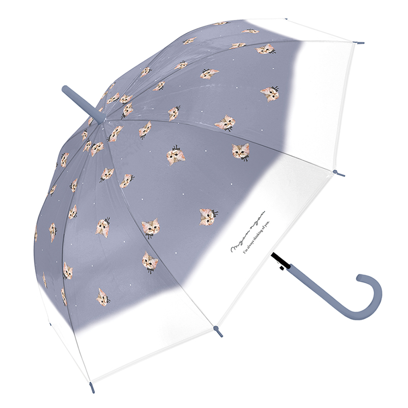 ■CRUX(クラックス)■■レイングッズ特集■■2026SS　新作■　婦人長傘　アニマルEVAアンブレラ　ミャウニャウ　BL（ジャンプ）