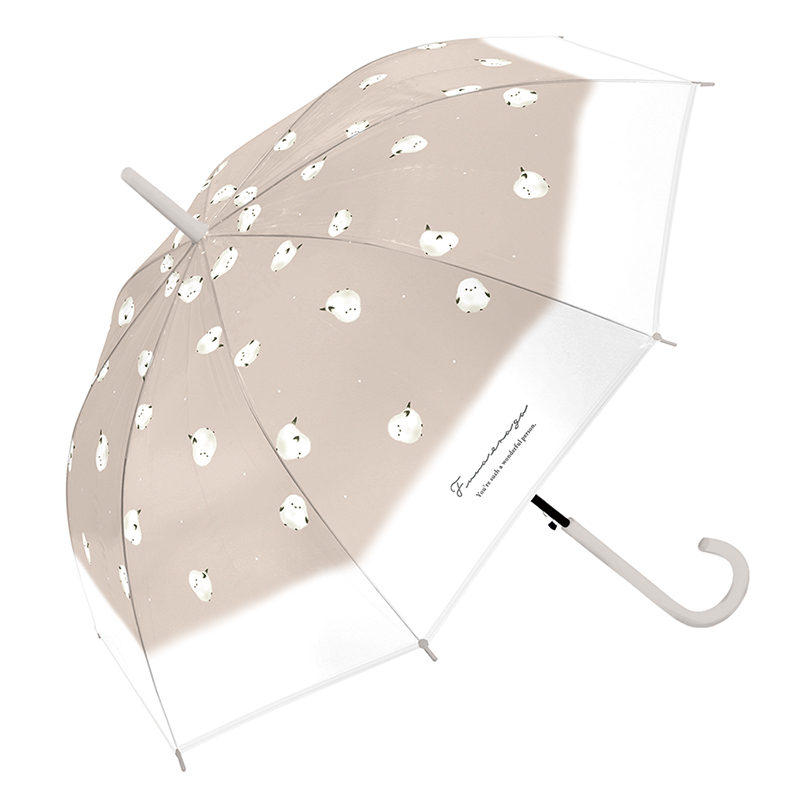 ■CRUX(クラックス)■■レイングッズ特集■■2026SS　新作■　婦人長傘　アニマルEVAアンブレラ　フワエナガ　BE（ジャンプ）