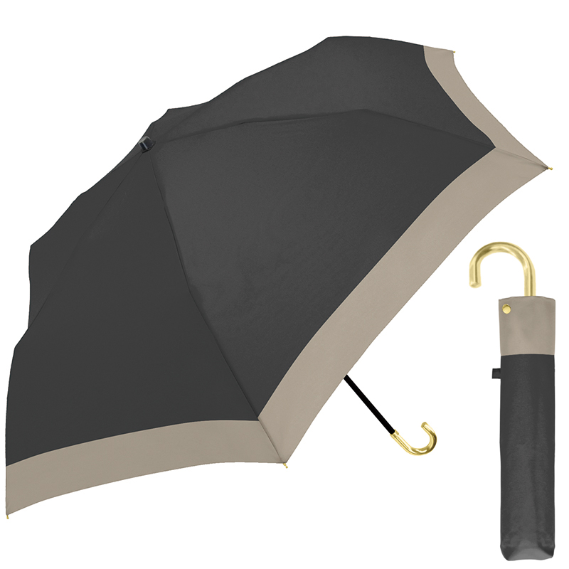 ■CRUX(クラックス)■■レイングッズ特集■■2026SS　新作■　晴雨兼用折傘　バイカラー　BK