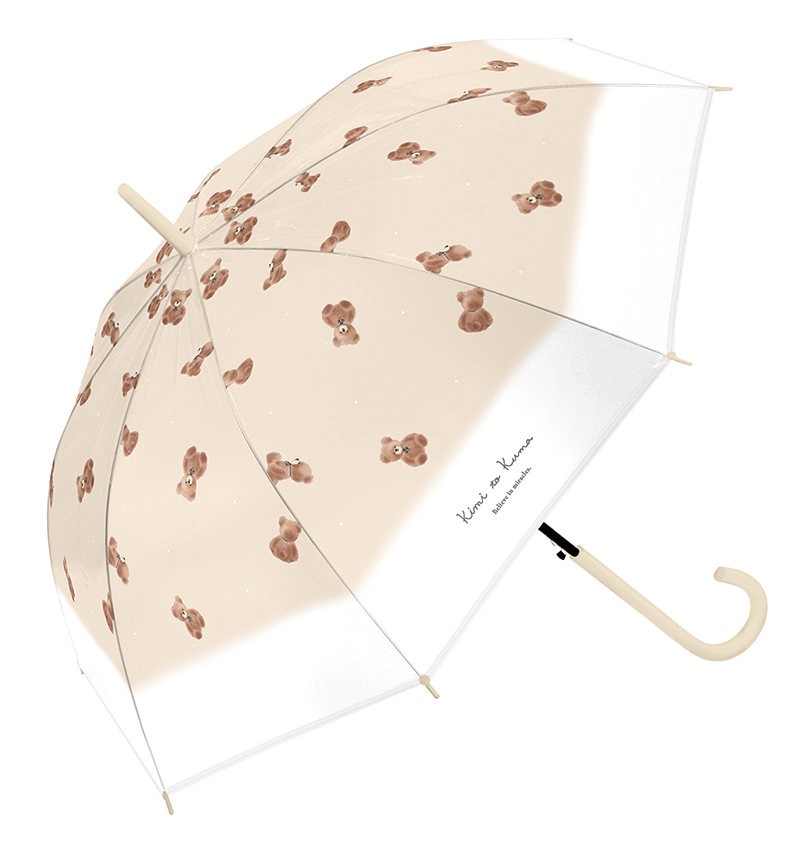 ■CRUX(クラックス)■■レイングッズ特集■■2026SS　新作■　婦人長傘　アニマルEVAアンブレラ　キミトクマ　LBE（ジャンプ）