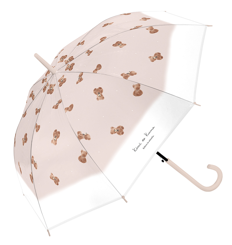 ■CRUX(クラックス)■■レイングッズ特集■■2026SS　新作■　婦人長傘　アニマルEVAアンブレラ　キミトクマ　PKBE（ジャンプ）