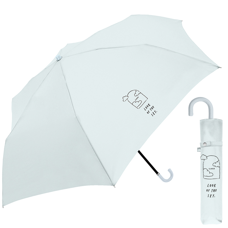 ■CRUX(クラックス)■■レイングッズ特集■■2026SS　新作■　婦人折傘　ワンポイント くすみカラー　クラウド