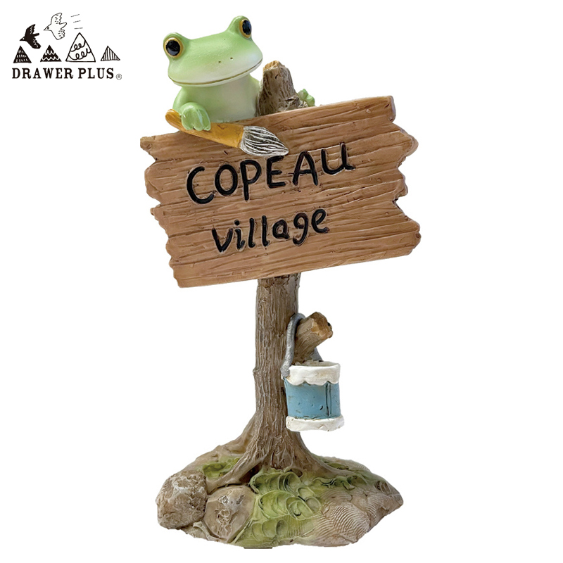 ■ダイカイ■　【Copeau　コポー】　木の看板を作るカエル