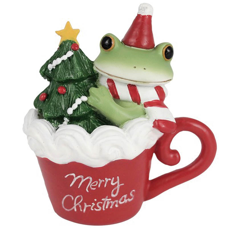 ■ダイカイ■■クリスマスグッズ■■2025X'mas　新作■　【Copeau　コポー】　クリスマスカップケーキとカエル