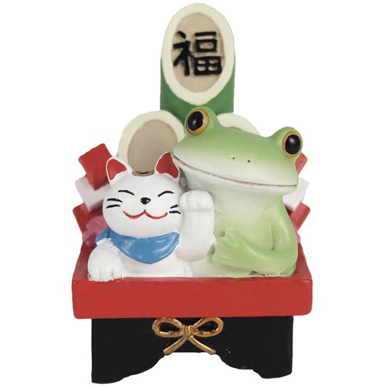 ■ダイカイ■■お正月グッズ特集■■2025AW　新作■　【Copeau　コポー】　門松カエルと招き猫