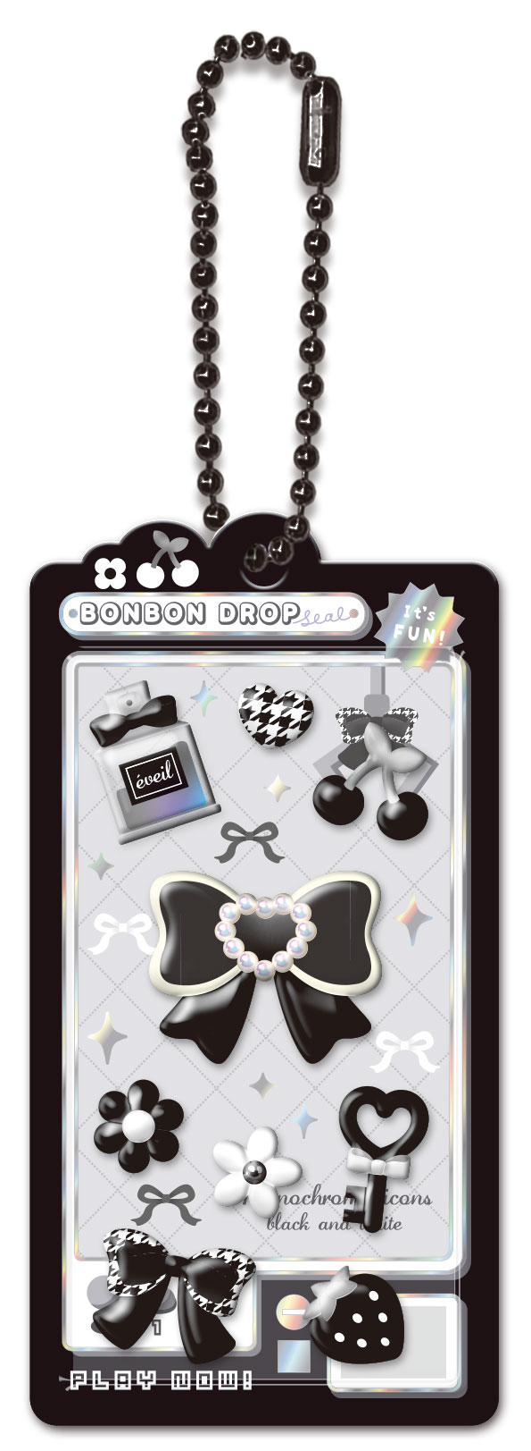 ■Q-LiA(クーリア)■★5月14日〆切(早期終了有)★【正規品】　ボンボンドロップ　ミニチャーム　ぶらっくボンボン