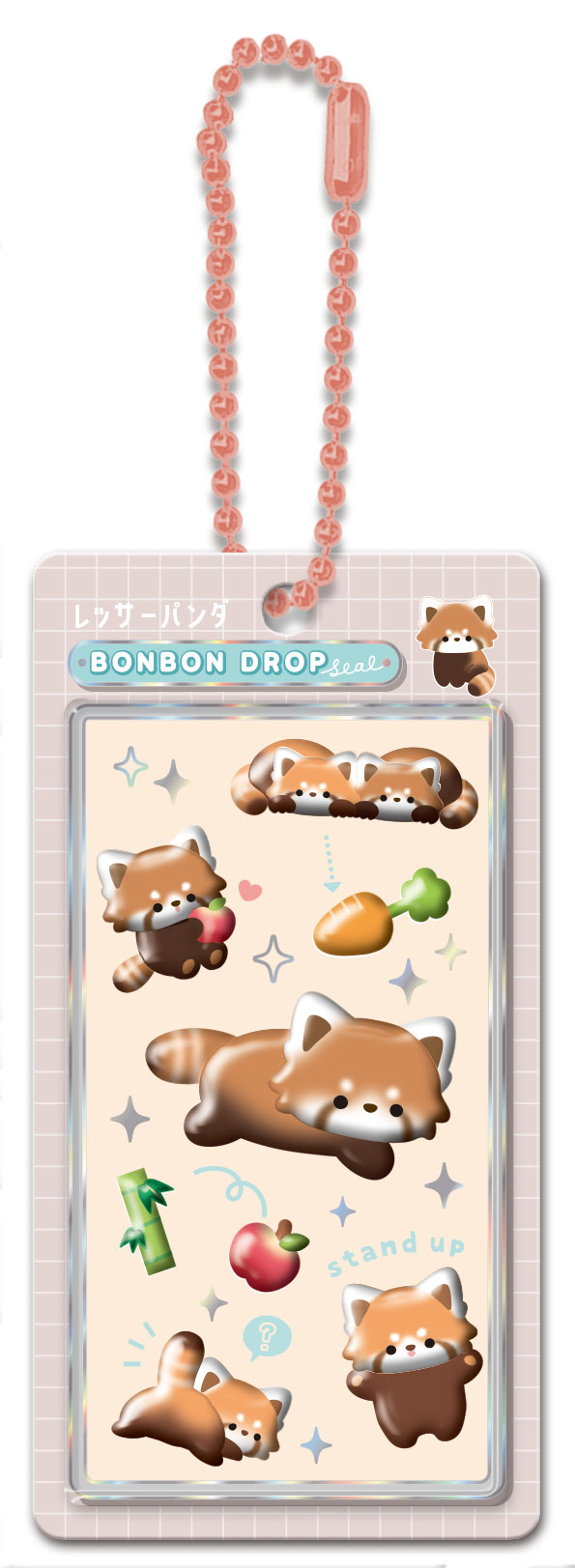 ■Q-LiA(クーリア)■★5月14日〆切(早期終了有)★【正規品】　ボンボンドロップ　ミニチャーム　レッサーパンダボンボン