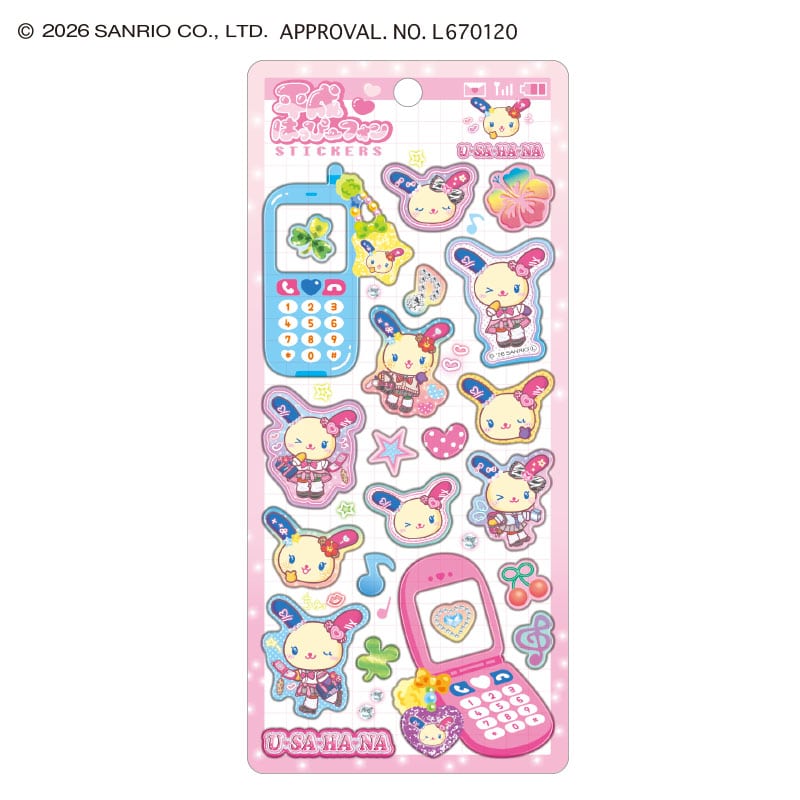 ■CRUX(クラックス)■★4月20日〆切（早期終了の可能性有）★先行予約　平成はっぴーフォンステッカー　ウサハナ/コギャル