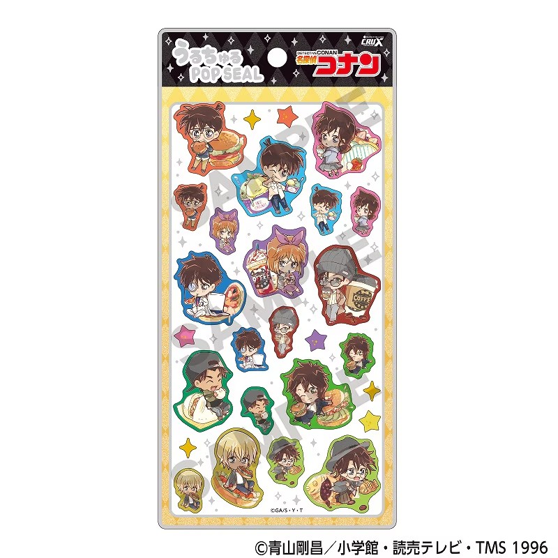 ■CRUX(クラックス)■■2026SS　先行予約■　名探偵コナン　うるちゅるポップシール　きゃらペコ/ジャンクフード