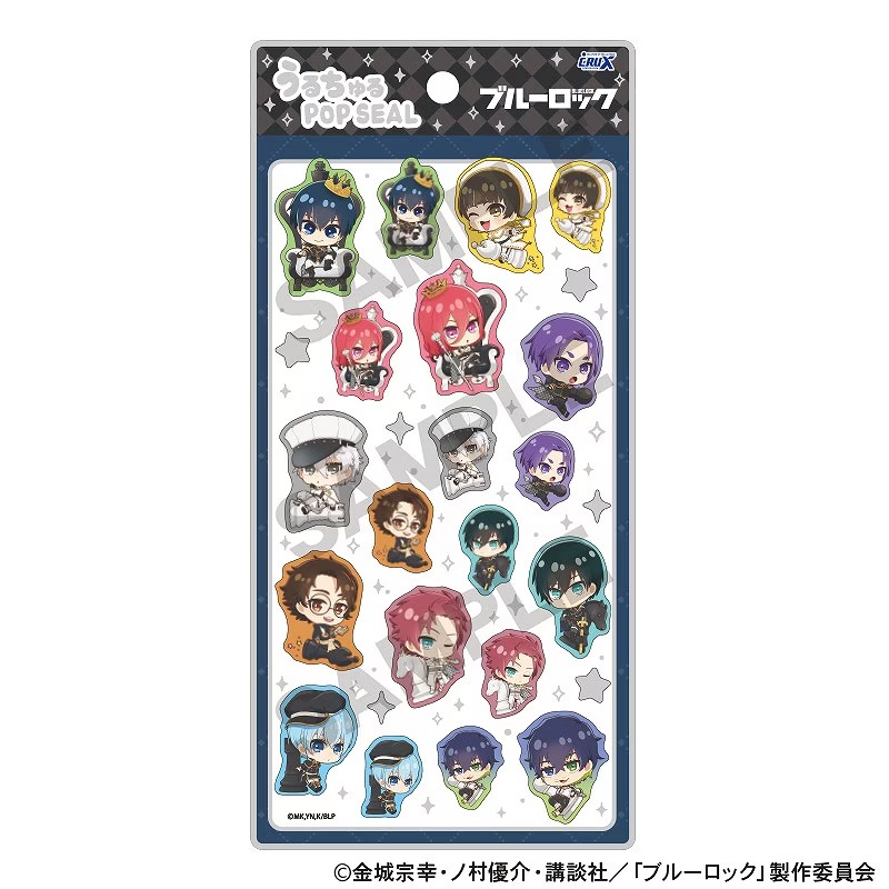 ■CRUX(クラックス)■■2026SS　先行予約■　ブルーロック　うるちゅるポップシール　ミニキャラ/チェス