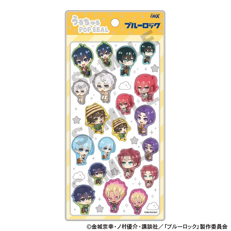■CRUX(クラックス)■■2026SS　先行予約■　ブルーロック　うるちゅるポップシール　ミニキャラ/旅行