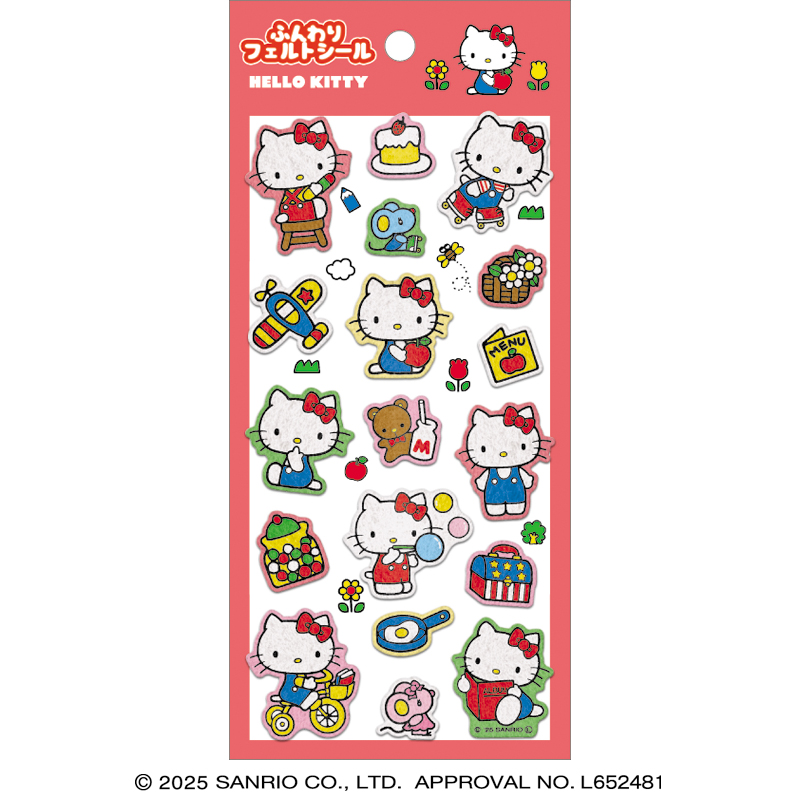 ■CRUX(クラックス)■■2026SS　先行予約■　ハローキティ　ふんわりフェルトシール　1