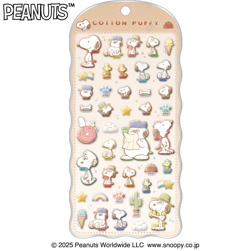 ■CRUX(クラックス)■■2026SS　先行予約■　スヌーピー　コットンパフィーシール　ブラザー