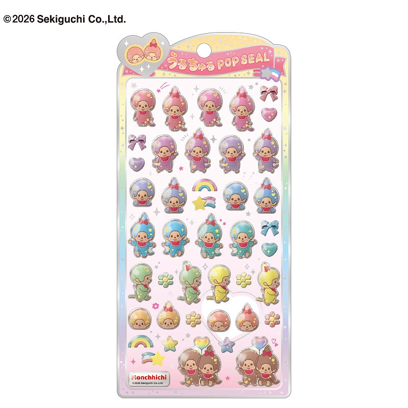 ■CRUX(クラックス)■■2026SS　先行予約■　モンチッチ　うるちゅるポップシール　カラフル