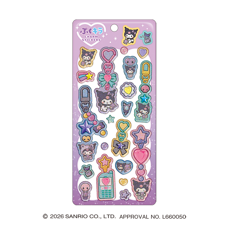 ■CRUX(クラックス)■■2026SS　先行予約■　サンリオキャラクターズ　ぷくキラチャームステッカー　クロミ