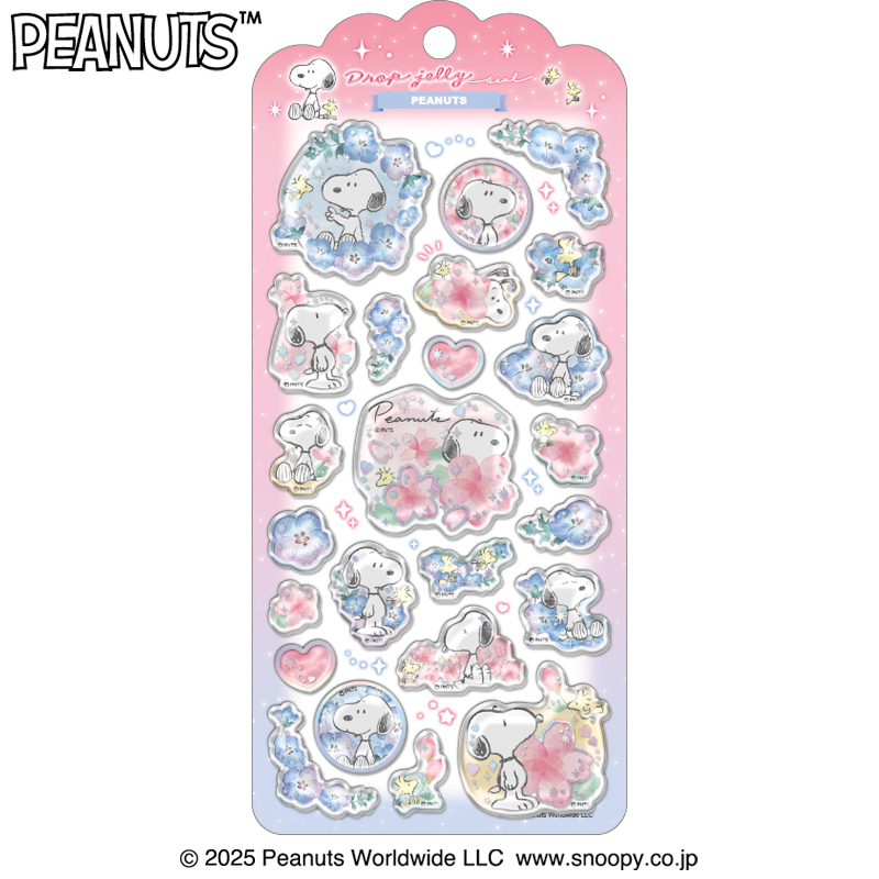 ■CRUX(クラックス)■■2026SS　先行予約■　スヌーピー　ドロップジェリーシール　サクラ×ネモフィラ