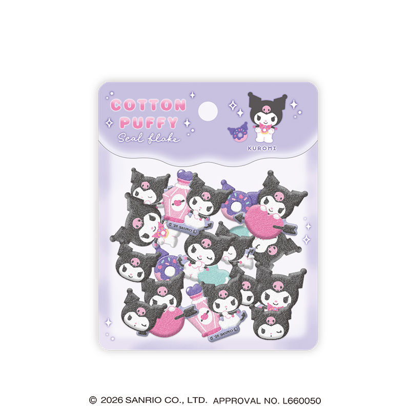 ■CRUX(クラックス)■■2026SS　先行予約■　サンリオキャラクターズ　コットンパフィーシールフレーク　クロミ