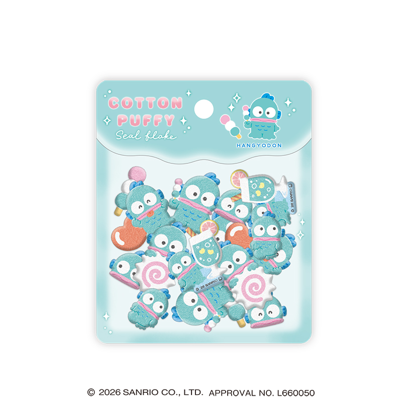 ■CRUX(クラックス)■■2026SS　先行予約■　サンリオキャラクターズ　コットンパフィーシールフレーク　ハンギョドン