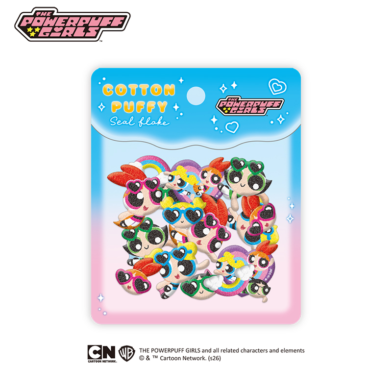 ■CRUX(クラックス)■■2026SS　先行予約■　The Powerpuff Girls　コットンパフィーシールフレーク