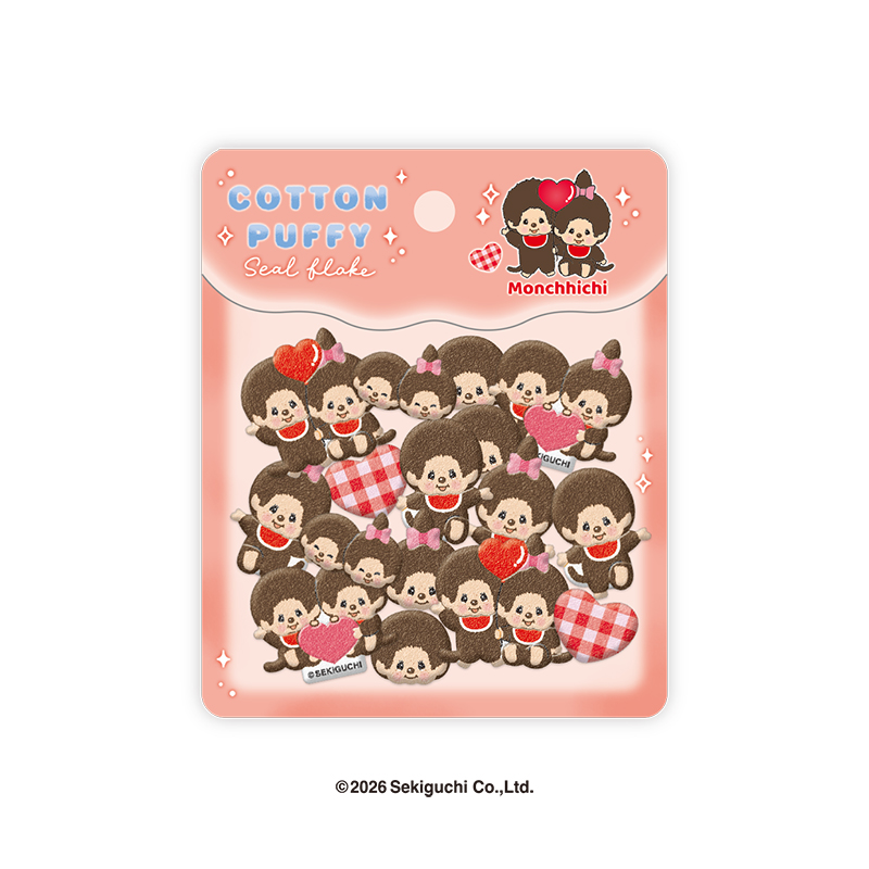 ■CRUX(クラックス)■■2026SS　先行予約■　モンチッチ　コットンパフィーシールフレーク　ノーマル