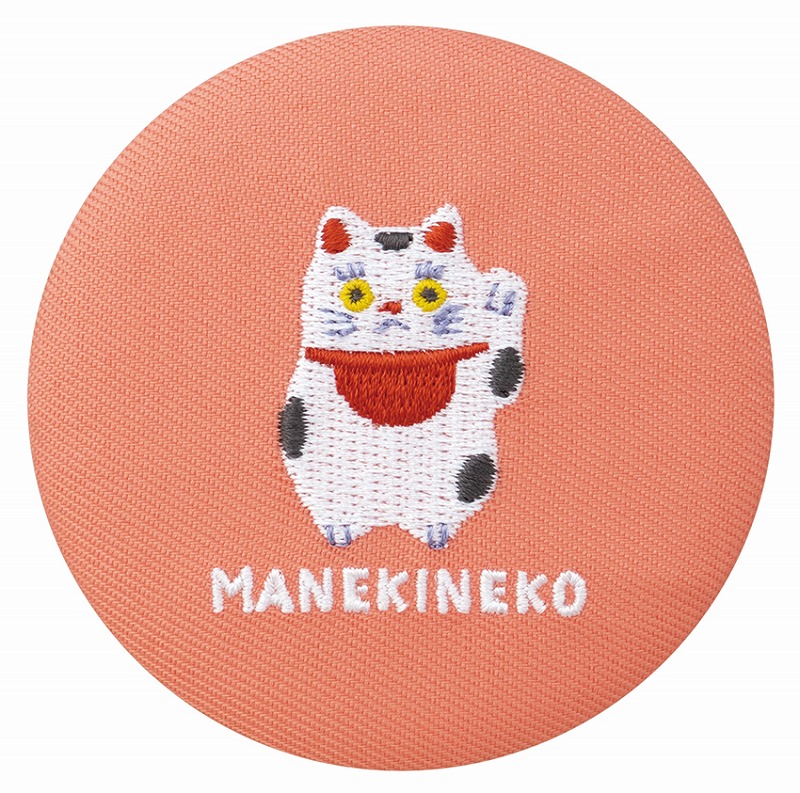 ■デコレ■■2025SS　先行予約■　刺繍ミラー　招き猫
