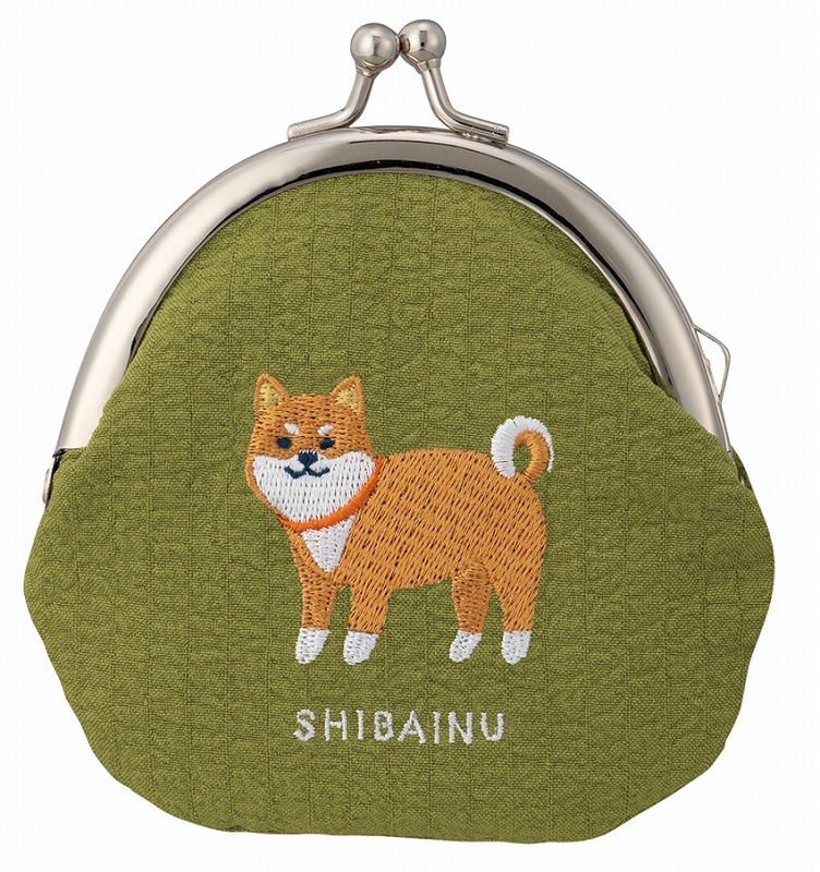 ■デコレ■■2025SS　先行予約■　刺繍ガマグチ　柴犬