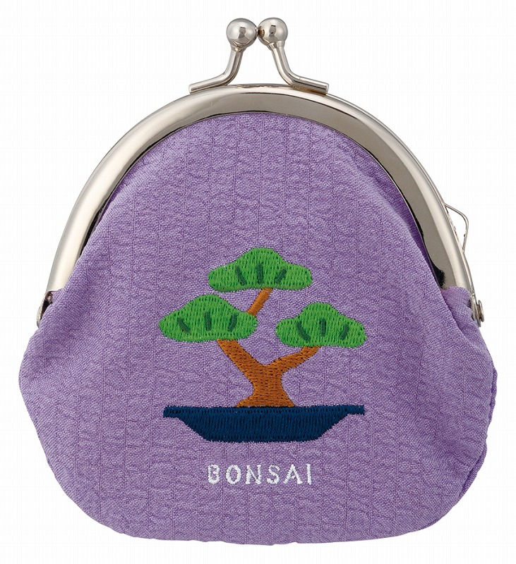 ■デコレ■■2025SS　先行予約■　刺繍ガマグチ　盆栽