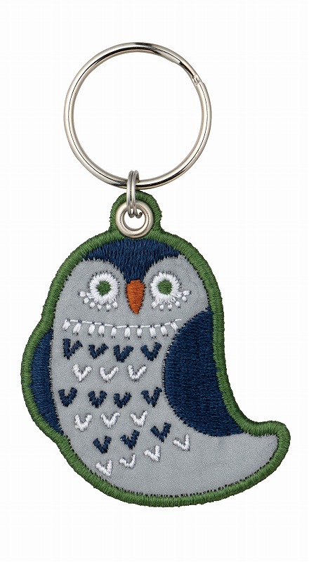 ■デコレ■■2025SS　先行予約■　リフレクター刺繍キーリング　OWL