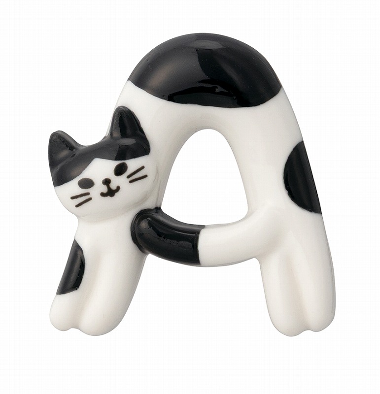 ■デコレ■■2025SS　先行予約■　猫のイニシャル箸置き　A