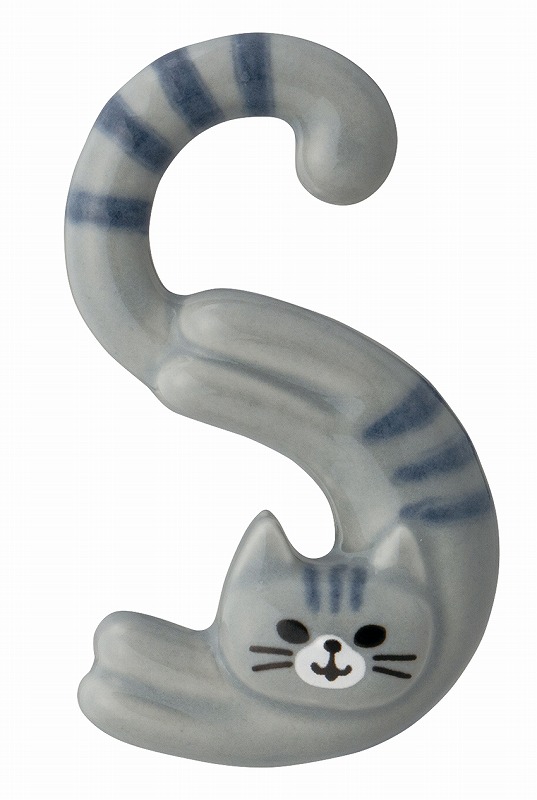 ■デコレ■■2025SS　先行予約■　猫のイニシャル箸置き　S