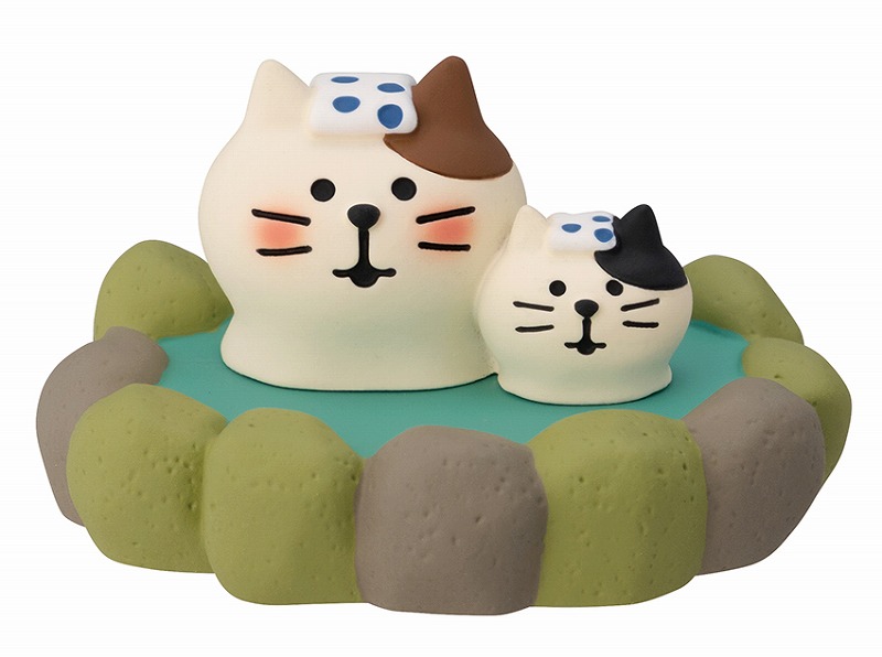 ■デコレ■■2025AW　先行予約■　温泉親子猫