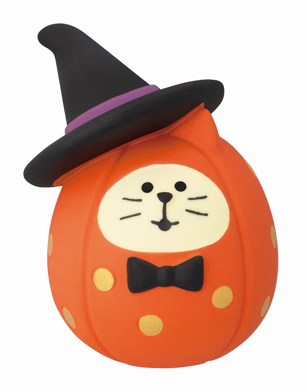 ■デコレ■■2025AW　先行予約■　ハロウィン猫だるま　パーティーかぼちゃ
