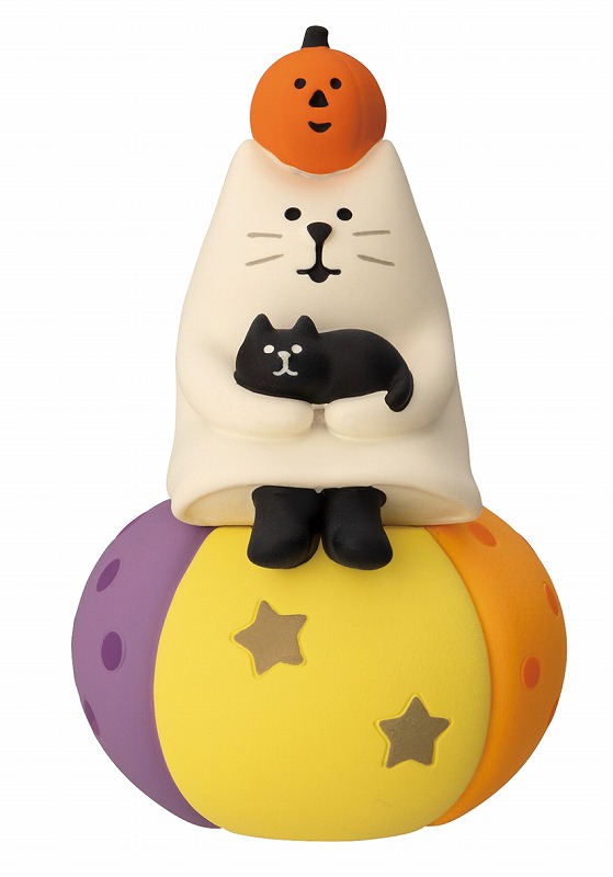 ■デコレ■■2025AW　先行予約■　おばけにゃんこ かぼちゃでまったり