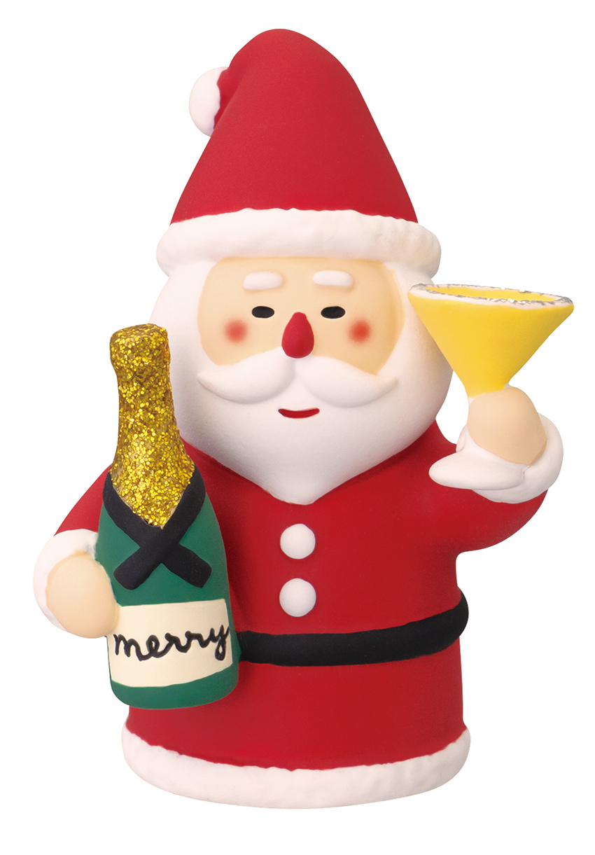 ■デコレ■■2025X'mas　先行予約■　merryシャンパンサンタ