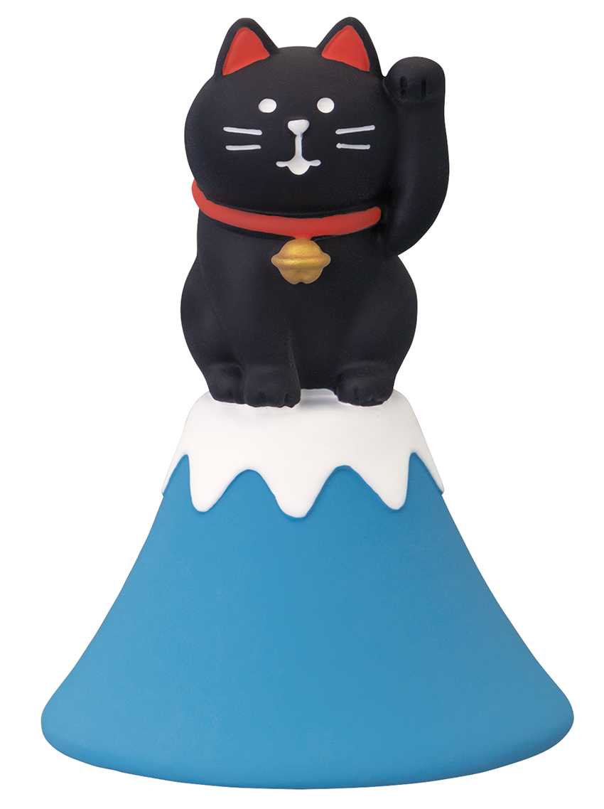 ■デコレ■■2026　お正月グッズ　先行予約■　富士山招き猫　黒猫