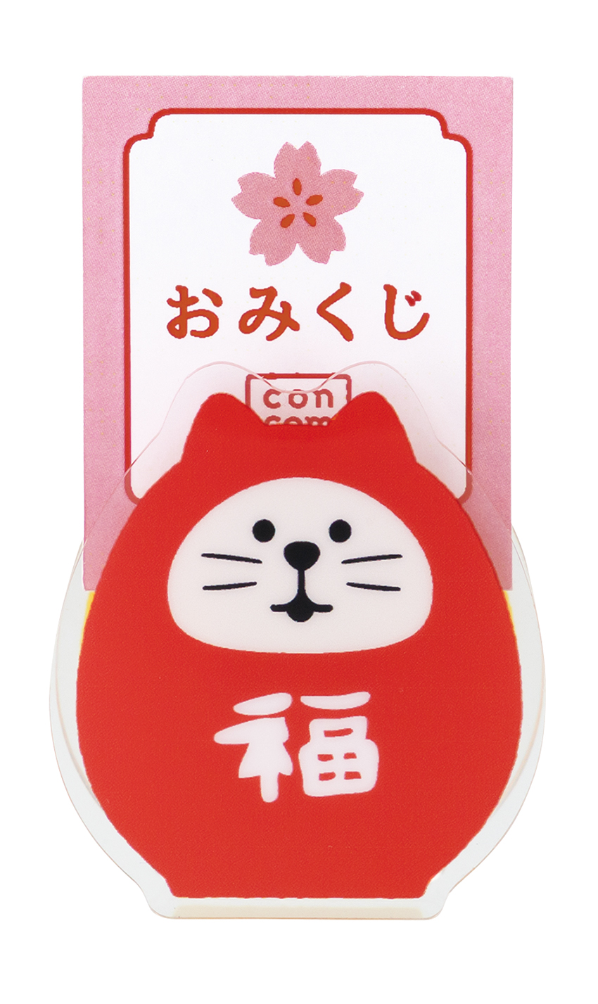 ■デコレ■■2026　お正月グッズ　先行予約■　おみくじクリップ　福猫だるま