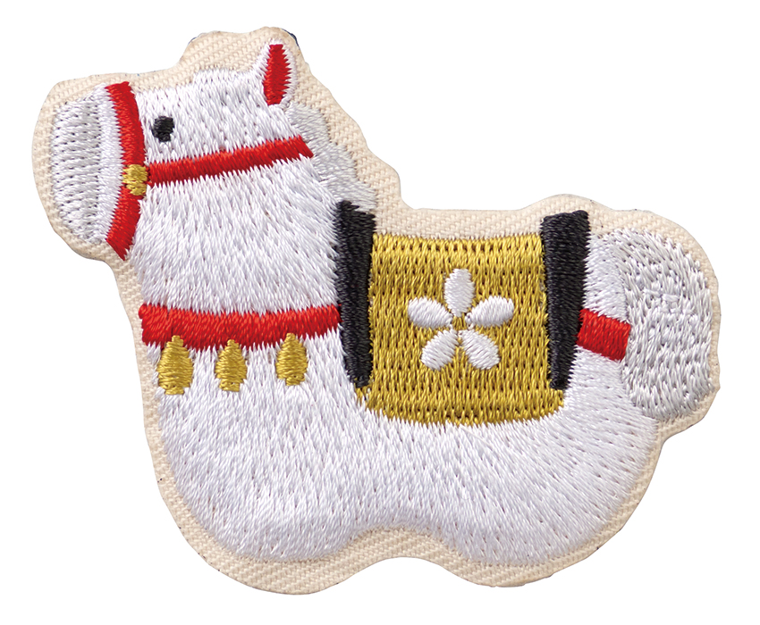 ■デコレ■■2026　お正月グッズ　先行予約■　お正月刺繍マグネット　Mサイズ　干支午