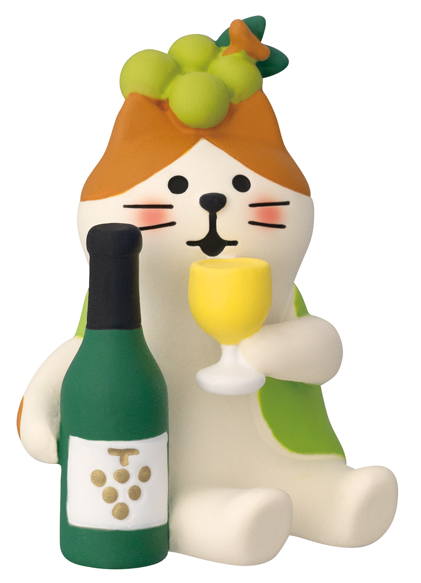 ■デコレ■■2026SS　先行予約■　ほろ酔いぶどう酒猫 　白