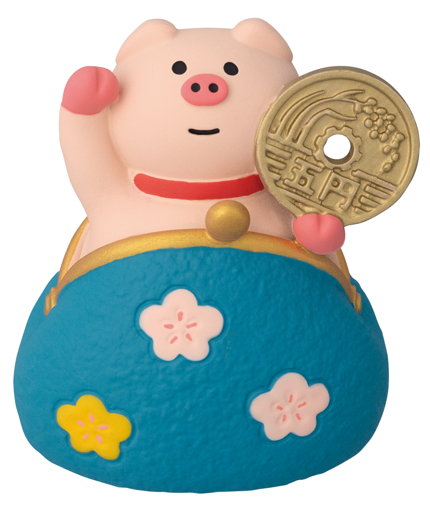 ■デコレ■■2026SS　先行予約■　ひょっこり金運がま口　招きぶた