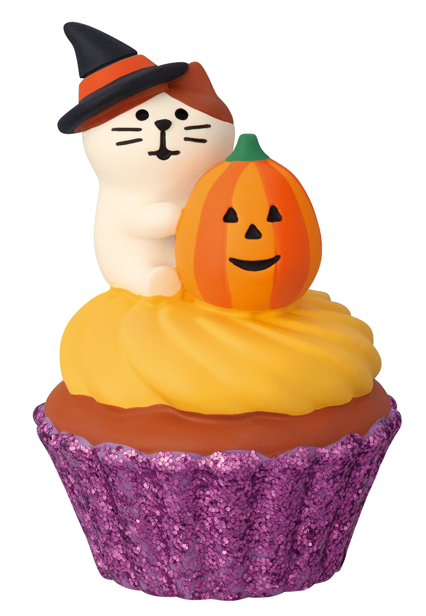 ■デコレ■■2026ハロウィン　先行予約■　ハロウィンのちびねこカップケーキ