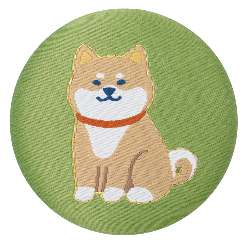 ■デコレ■■2026SS　先行予約■　くるみボタンマグネット　柴犬