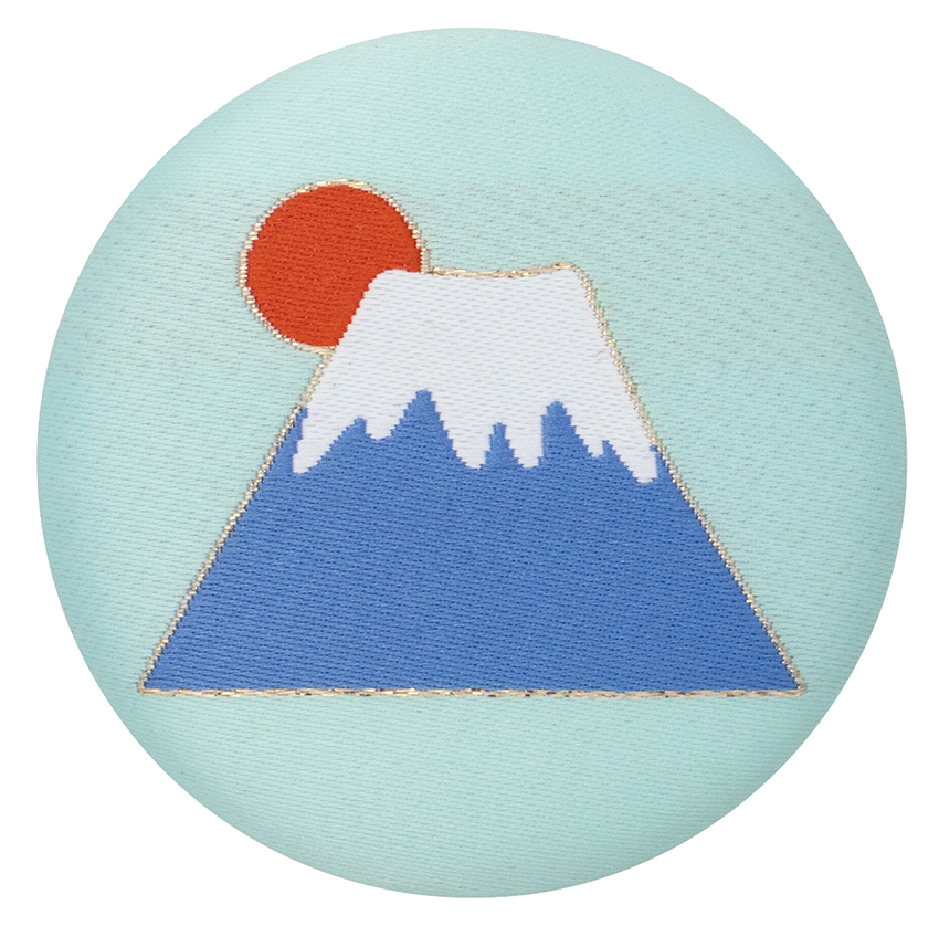 ■デコレ■■2026SS　先行予約■　くるみボタンマグネット　富士山