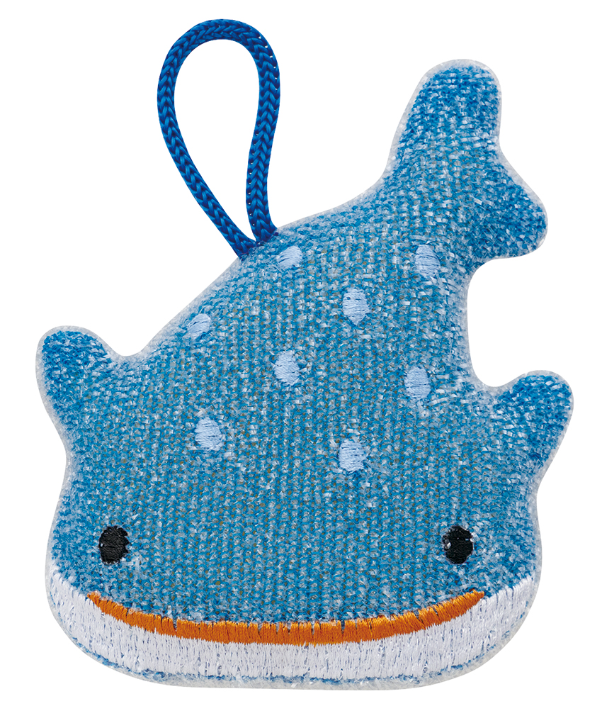 ■デコレ■■2026SS　先行予約■　キラキラおそうじスポンジ　ジンベエザメ