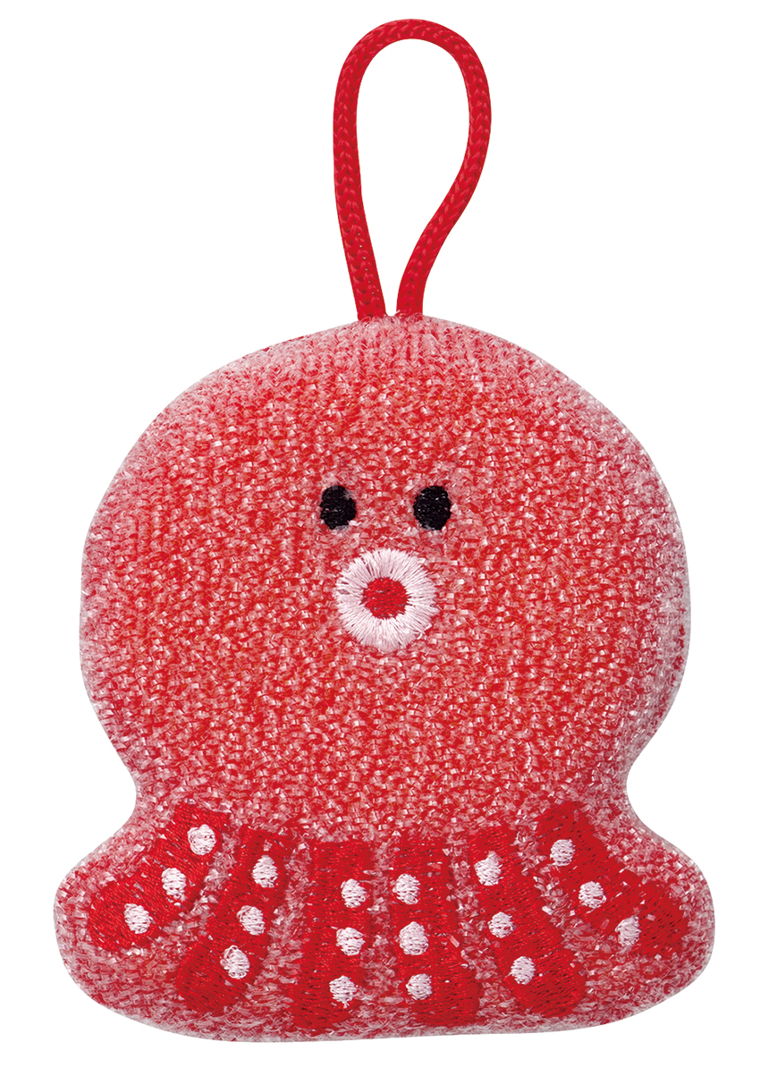 ■デコレ■■2026SS　先行予約■　キラキラおそうじスポンジ　タコ