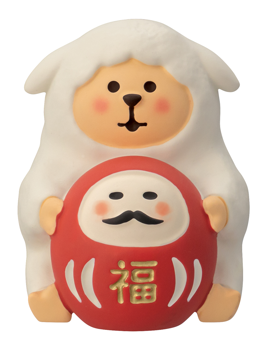 ★予約特典 5％割引中★6月18日〆切(早期終了有)★■デコレ■■2027　お正月グッズ　先行予約■　癒しひつじと至福だるま