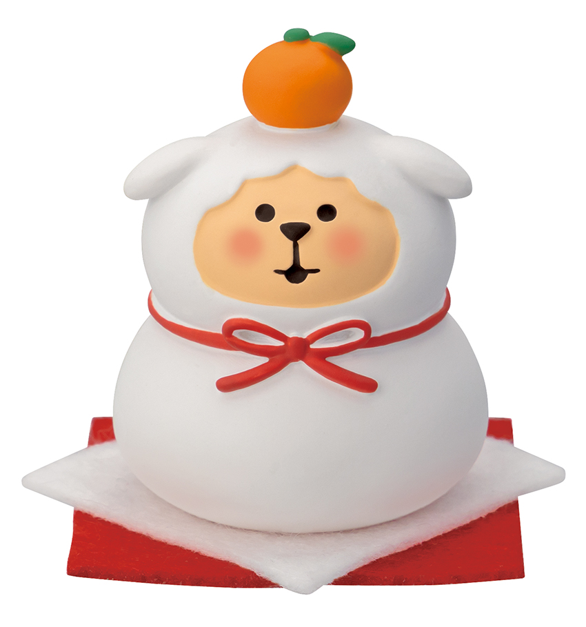 ★予約特典 5％割引中★6月18日〆切(早期終了有)★■デコレ■■2027　お正月グッズ　先行予約■　ひつじ鏡餅
