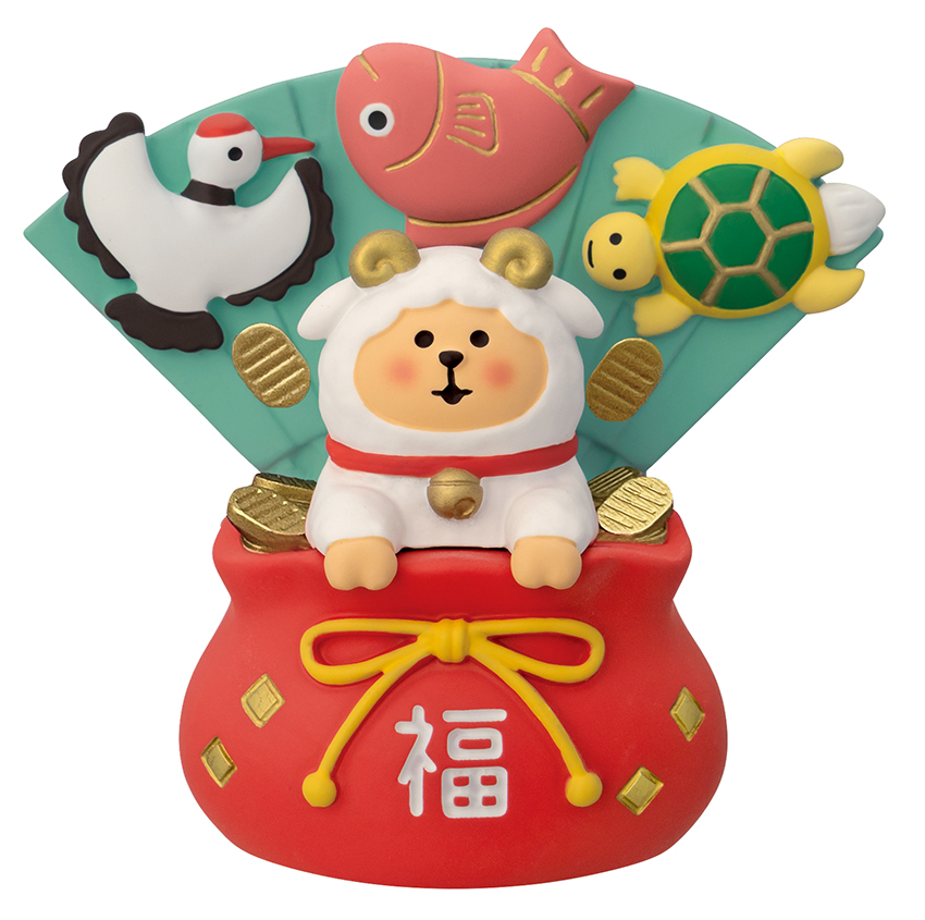★予約特典 5％割引中★6月18日〆切(早期終了有)★■デコレ■■2027　お正月グッズ　先行予約■　開運宝袋 ひつじ